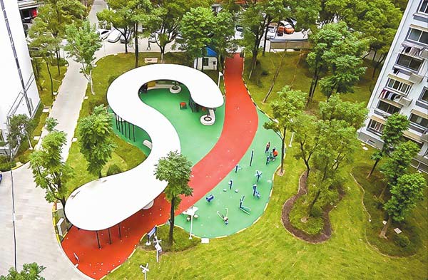 小區新貌：小區花園更新